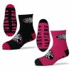 New 🔥 Unbranded Youth For Bare Feet Toronto Raptors Two-Pack Quarter-Length Team 🧦 Socks 🎁