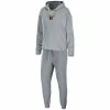 Cheap 🔔 Unbranded 👩 Women's WEAR By Erin Andrews Heather Gray Philadelphia Flyers Logo Pullover Hoodie & Pants Sleep Set 🎉