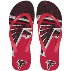 Budget 🧨 Unbranded Atlanta Falcons Big Logo Flip Flop 🩴 Sandals 💯