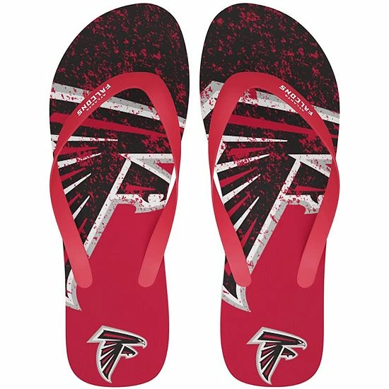 Budget ๐งจ Unbranded Atlanta Falcons Big Logo Flip Flop ๐ฉด Sandals ๐ฏ