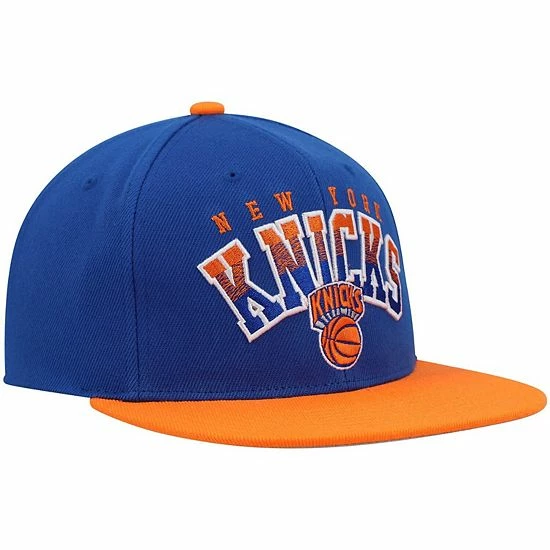 Budget ๐ Unbranded Men's Mitchell & Ness Blue/Orange New York Knicks Gradient Wordmark Snapback Hat ๐ - Image 4