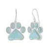 Deals 😀 Unbranded Sterling Silver Larimar Paw Drop Earrings 👍