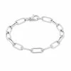 Buy 🛒 Unbranded Sterling Silver Paper Clip Chain Bracelet ✨