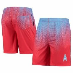 Best deal ✔️ Unbranded Men's FOCO Light Blue/Red Houston Oilers Gridiron Classic Pixel Gradient Training Shorts ⭐