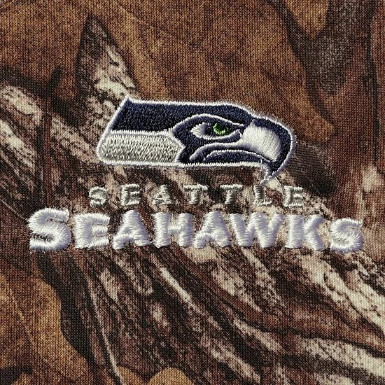 New ๐ฅฐ Unbranded Men's Dunbrooke Realtree Camo Seattle Seahawks Trophy Tech Fleece Full-Zip Hoodie โญ - Image 3