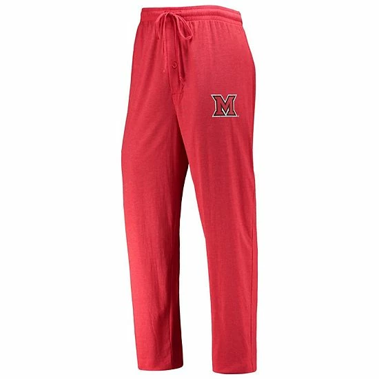 Promo ๐ Unbranded Men's Concepts Sport Red/Heathered Charcoal Miami University RedHawks Meter Long Sleeve T-Shirt & Pants Sleep Set ๐ - Image 4
