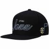 Promo ✨ Unbranded Men's Mitchell & Ness Black Utah Jazz Hardwood Classics Script 2.0 Snapback Hat ⌛