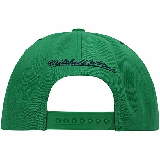 Outlet 🔥 Unbranded Men's Mitchell & Ness Green Dallas Mavericks Hardwood Classics Earthquake Snapback Hat 😍 - Image 4