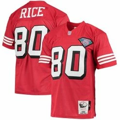 Best deal 🎁 Unbranded Men's Mitchell & Ness Jerry Rice Scarlet San Francisco 49ers 1994 Authentic Retired Player Jersey 🤩