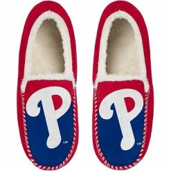 Coupon 💯 Unbranded Men's FOCO Philadelphia Phillies Colorblock Moccasin Slippers ⌛