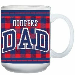 Cheapest ⭐ Unbranded Los Angeles Dodgers 15oz. Buffalo Plaid Father's Day Mug 😉