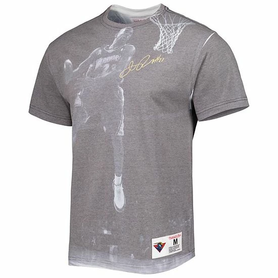 Budget 👍 Unbranded Men's Mitchell & Ness Jason Richardson Gray Golden State Warriors Above The Rim Sublimated T-Shirt 👍 - Image 3
