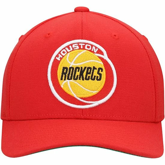 Brand new 🧨 Unbranded Men's Mitchell & Ness Red Houston Rockets Hardwood Classics Team Ground Redline Snapback Hat 🤩 - Image 3