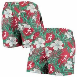Hot Sale 🔥 Unbranded Men's Crimson Alabama Crimson Tide Swimming Trunks 🌟