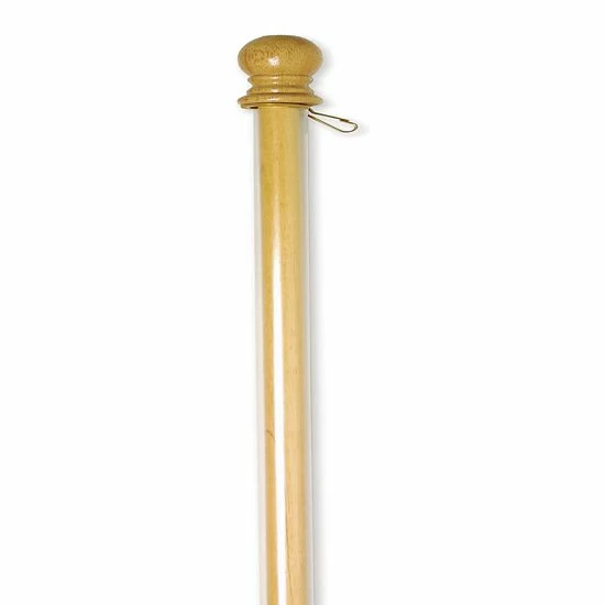 Best deal 🥰 Unbranded Wood Flag Pole With Anti Wrap Tube ⌛