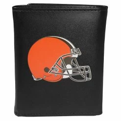 Best deal ❤️ Unbranded Men's Cleveland Browns Logo Tri-Fold Wallet ⌛
