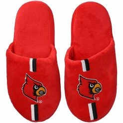 Promo ❤️ Unbranded Youth FOCO Louisville Cardinals Team Stripe Slippers 🌟