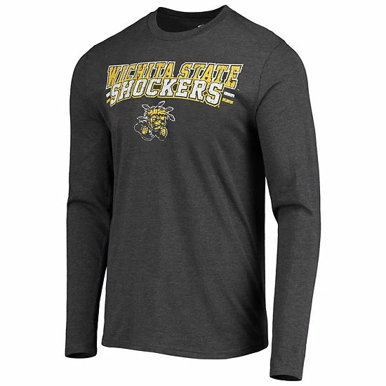 Best Pirce ๐ Unbranded Men's Concepts Sport Yellow/Heathered Charcoal Wichita State Shockers Meter Long Sleeve T-Shirt & Pants Sleep Set โค๏ธ - Image 3