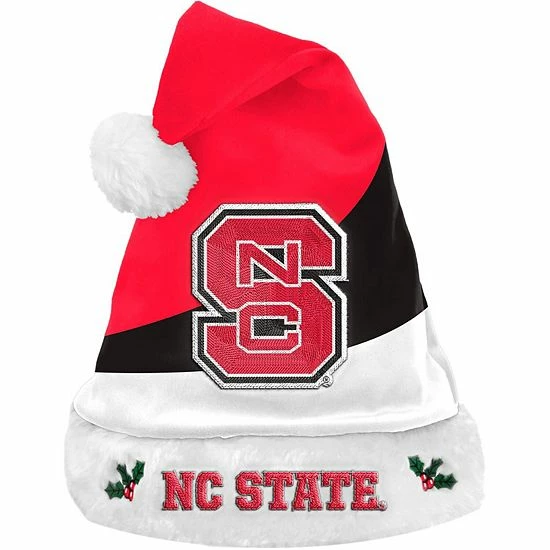 Cheap 🧨 Unbranded FOCO NC State Wolfpack Colorblock Santa Hat ✨