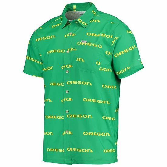 Best deal โจ Unbranded Men's Columbia Green Oregon Ducks Super Slack Tide Omni-Shade Button-Up ๐ Shirt โจ - Image 3