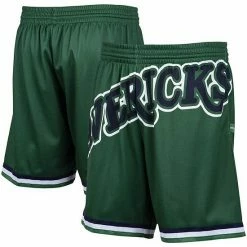 Budget ✨ Unbranded Men's Mitchell & Ness Green Dallas Mavericks Hardwood Classics Big Face 2.0 Shorts ✔️