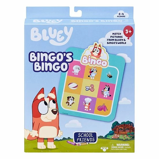 Best Pirce โญ Unbranded Disney's Bluey Bingo's Bingo Card Game, School Friends ๐