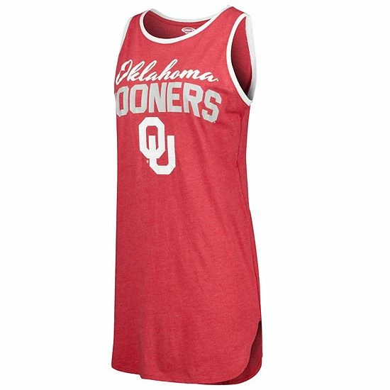 Flash Sale ❤️ Unbranded 👩 Women's Concepts Sport Crimson Oklahoma Sooners Tank Nightshirt 🔥 - Image 3