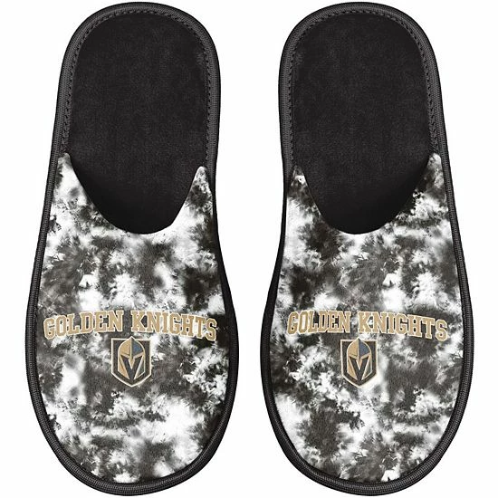 New ๐คฉ Unbranded ๐ฉ Women's FOCO Vegas Golden Knights Iconic Logo Scuff Slippers ๐