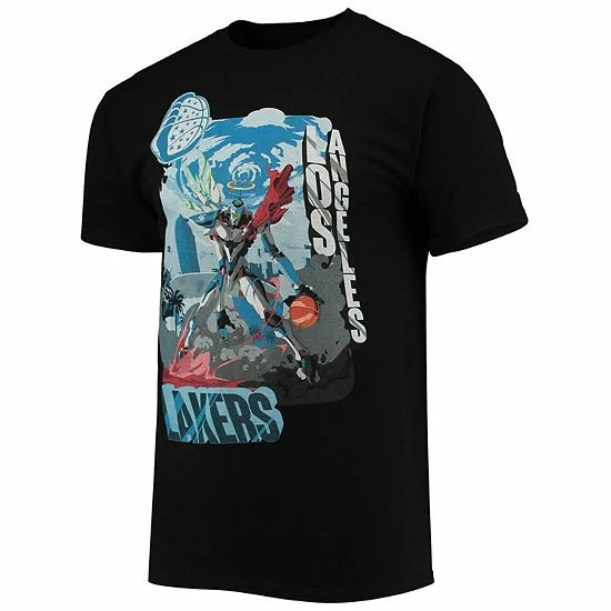 New โญ Unbranded Men's NBA X McFlyy Black Los Angeles Lakers Identify Artist Series T-Shirt ๐ - Image 3