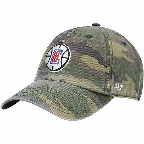 Outlet 🛒 Unbranded Men's '47 Camo LA Clippers Clean Up Adjustable Hat 😉
