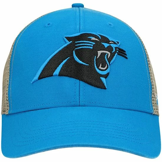 Best Sale ๐ฅ Unbranded Men's '47 Blue/Natural Carolina Panthers Flagship MVP Trucker Snapback Hat ๐ฅฐ - Image 3