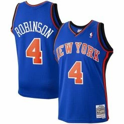 Best Sale ❤️ Unbranded Men's Mitchell & Ness Nate Robinson Blue New York Knicks 2005-06 Hardwood Classics Swingman Player Jersey 💯