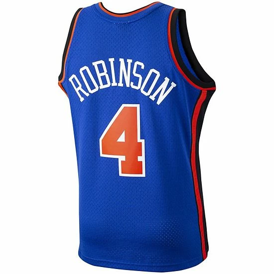 Best Sale โค๏ธ Unbranded Men's Mitchell & Ness Nate Robinson Blue New York Knicks 2005-06 Hardwood Classics Swingman Player Jersey ๐ฏ - Image 4