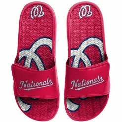 Cheapest 🌟 Unbranded Youth FOCO Washington Nationals Gel Slide 🩴 Sandals 🔥