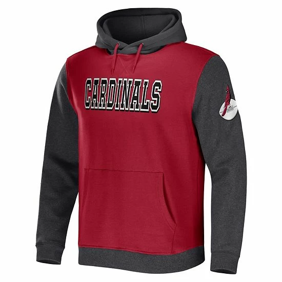 Cheap ❤️ Unbranded Men's NFL X Darius Rucker Collection By Fanatics Cardinal/Charcoal Arizona Cardinals Colorblock Pullover Hoodie ✨ - Image 3