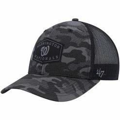 Coupon 🧨 Unbranded Men's '47 Charcoal Washington Nationals Tonal Camo Convoy Trucker Snapback Hat 🎁