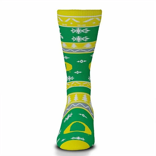 Top 10 ✔️ Unbranded For Bare Feet Oregon Ducks Holiday Pattern Crew 🧦 Socks ⌛ - Image 3