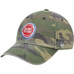 Deals 🔥 Unbranded Men's '47 Camo Detroit Pistons Clean Up Adjustable Hat 🧨