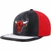 Promo 😀 Unbranded Men's Mitchell & Ness Black/White Chicago Bulls Day One Snapback Hat ✔️