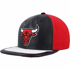 Promo 😀 Unbranded Men's Mitchell & Ness Black/White Chicago Bulls Day One Snapback Hat ✔️