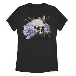 Best deal ⭐ Unbranded Juniors' Floral Skull & Butterfly Graphic Tee 🎁