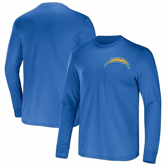 Budget โญ Unbranded Men's NFL X Darius Rucker Collection By Fanatics Powder Blue Los Angeles Chargers Team Long Sleeve T-Shirt ๐ฅฐ - Image 2