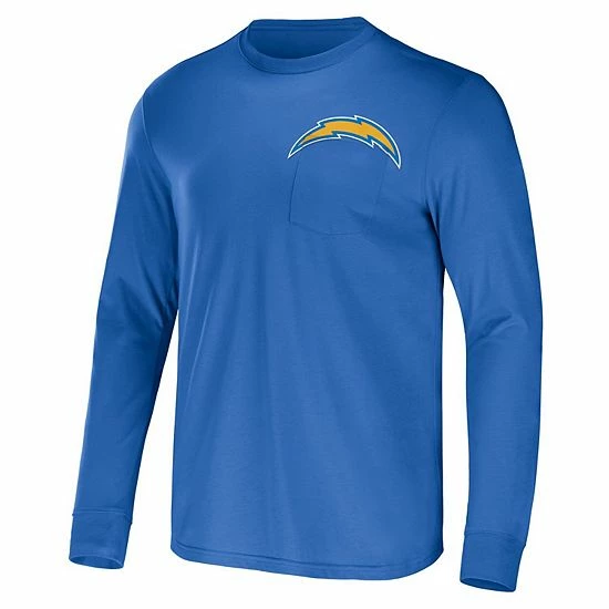 Budget โญ Unbranded Men's NFL X Darius Rucker Collection By Fanatics Powder Blue Los Angeles Chargers Team Long Sleeve T-Shirt ๐ฅฐ - Image 3