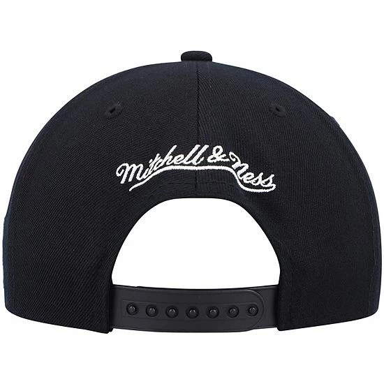 New 🤩 Unbranded Men's Mitchell & Ness Black Philadelphia 76ers Hardwood Classics Script 2.0 Snapback Hat 👍 - Image 5