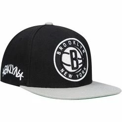 Top 10 🛒 Unbranded Men's Mitchell & Ness Black/Gray Brooklyn Nets XL Wordmark Snapback Hat 🛒