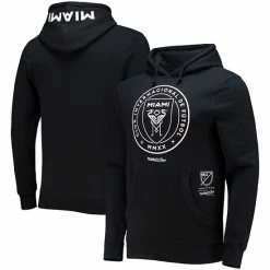 Promo 🎉 Unbranded Men's Mitchell & Ness Black Inter Miami CF Team Pullover Hoodie 🥰