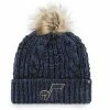 Coupon 🔥 Unbranded 👩 Women's '47 Navy Utah Jazz Meeko Cuffed Knit Hat With Pom 💯