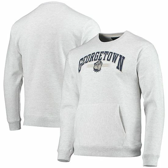 Hot Sale ๐ Unbranded Men's League Collegiate Wear Heathered Gray Georgetown Hoyas Upperclassman Pocket Pullover Sweatshirt ๐ - Image 2