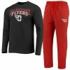 Outlet 🌟 Unbranded Men's Concepts Sport Red/Heathered Charcoal Dayton Flyers Meter Long Sleeve T-Shirt & Pants Sleep Set 🧨