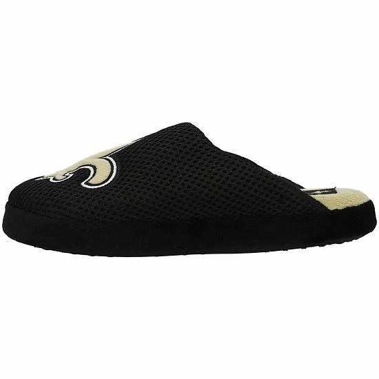 Top 10 😍 Unbranded Youth FOCO New Orleans Saints Big Logo Colorblock Mesh Slippers 🤩 - Image 3